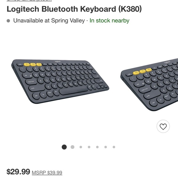 Logitech BlueTooth Keyboard - Picture 1 of 2